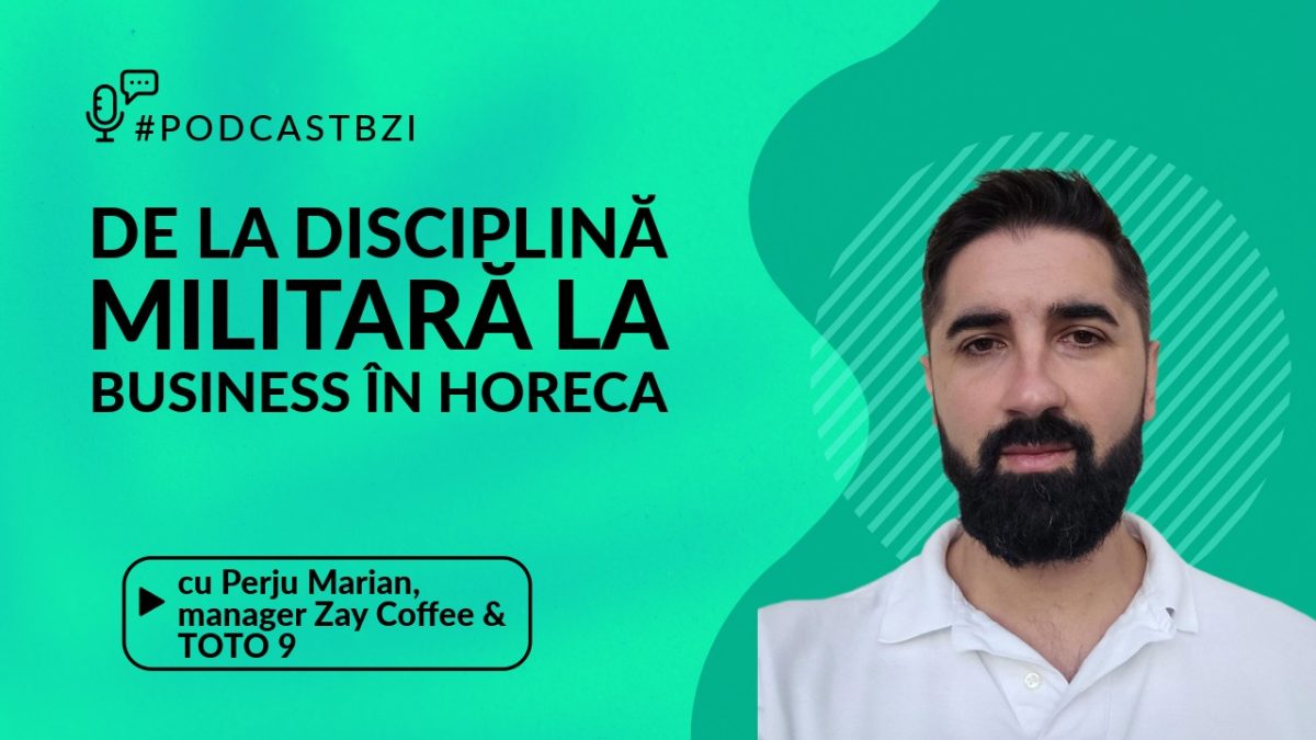 LIVE VIDEO – Marian Perju, manager Zay Coffee & TOTO 9 Gastrobar, despre drumul de la disciplină militară la business în HoReCa