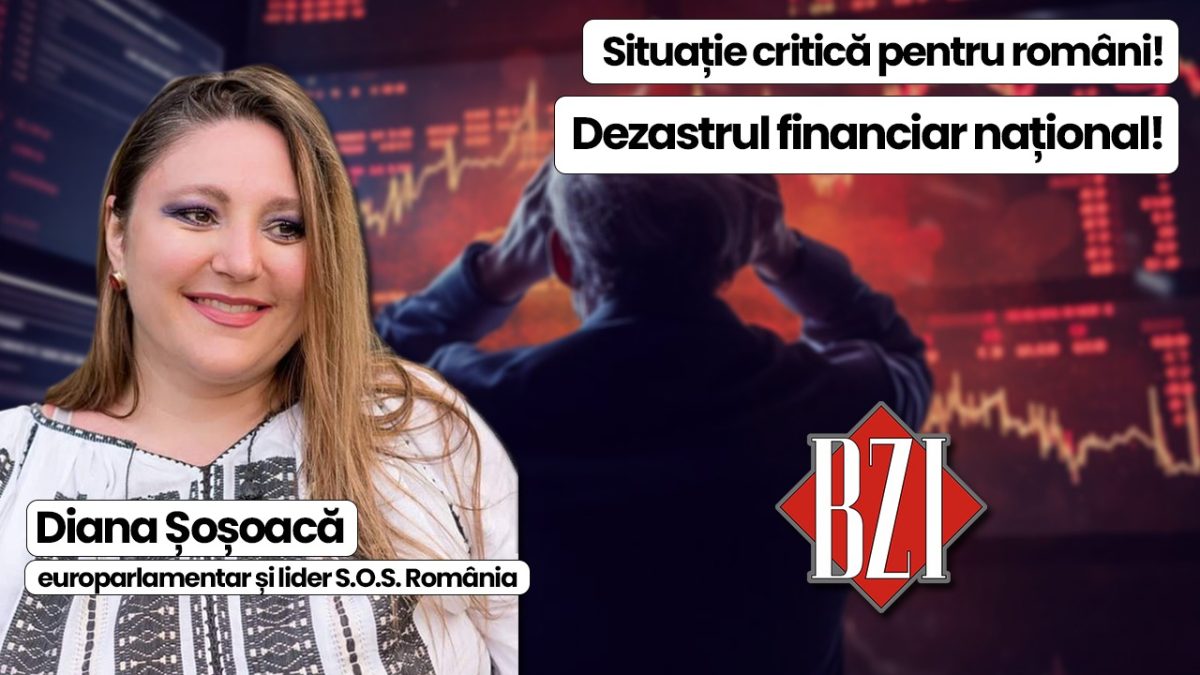 Super talk-show săptămânal special BZI LIVE alături de liderul S.O.S. România Diana Șoșoacă, europarlamentar! Totul despre situația explozivă politică, economică națională și internațională