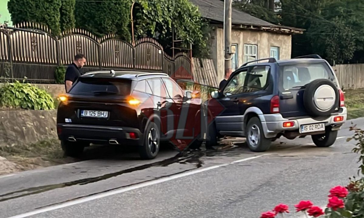 Accident rutier la Răducăneni. Două autoturisme implicate, fără victime