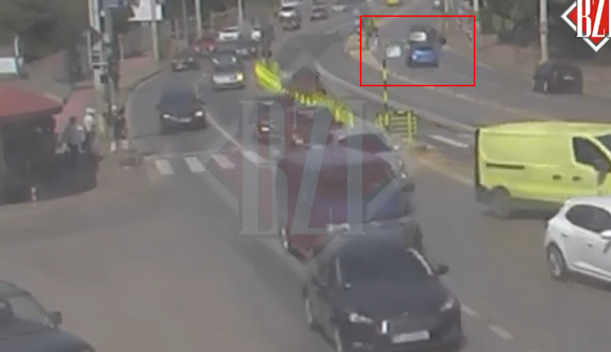 Accident rutier în Nicolina, surprins de camerele de supraveghere. O tragedie a fost evitată la milimetru – EXCLUSIV