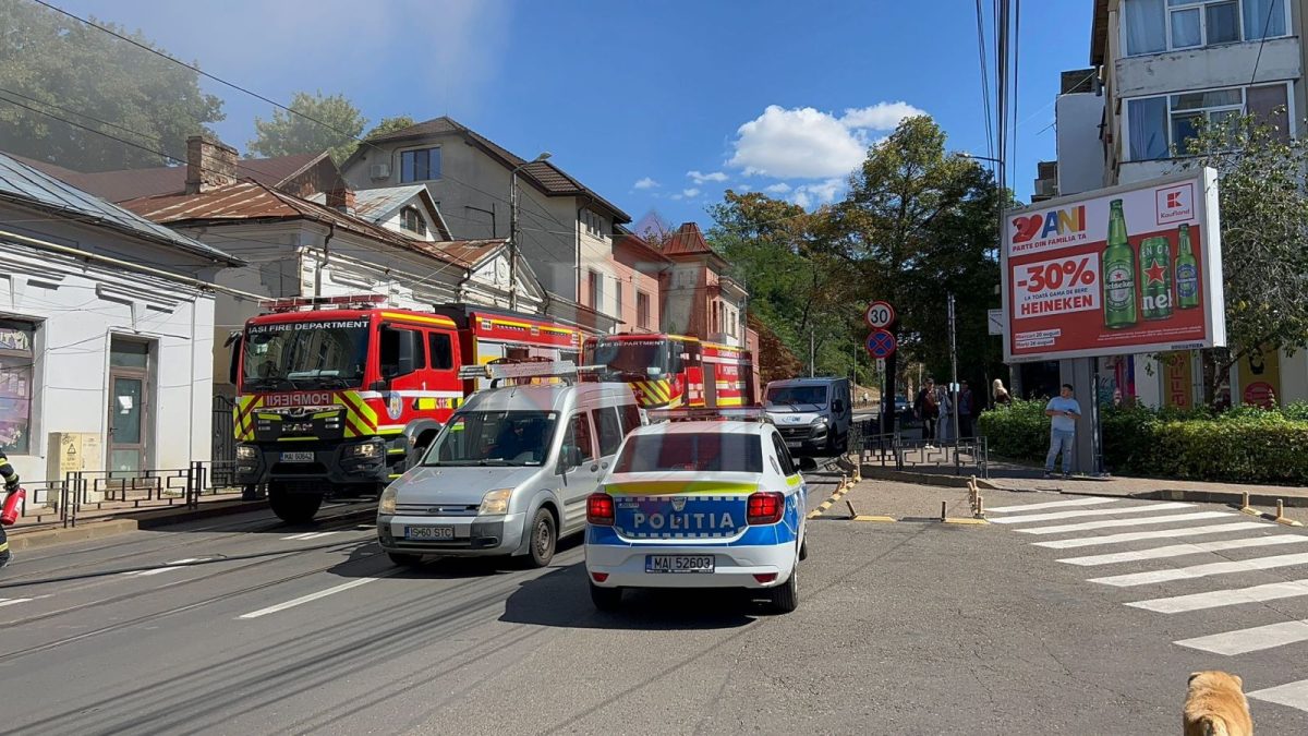 Incendiul de pe strada Arcu afectează circulația transportului public din Iași – UPDATE