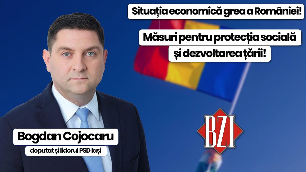 Top-dezbatere politică, economică și socială BZI LIVE alături de Bogdan Cojocaru, deputat în Parlamentul României și liderul PSD Iași
