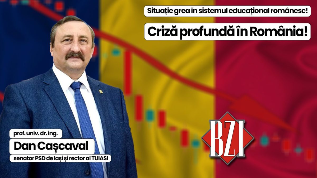 Dezbatere specială BZI LIVE alături de prof. univ. dr. ing. Dan Cașcaval, rector TUIASI și senator de Iași al PSD. De la problemele din Educație la situația dificilă politică, economică și socială