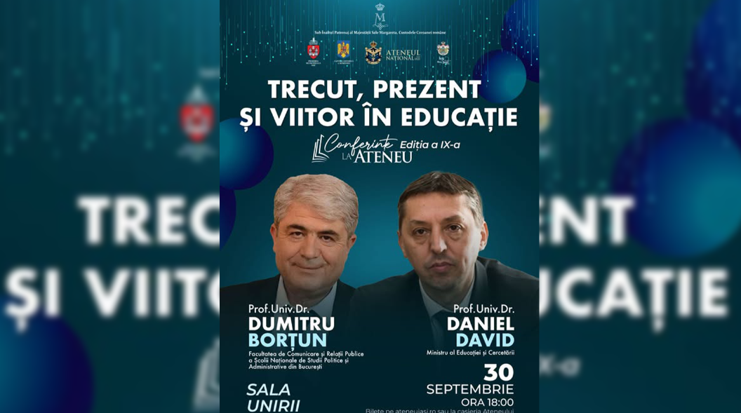 Ministrul Educației participă la Iași, pe 30 septembrie, la conferința „Trecut, prezent și viitor în educație”