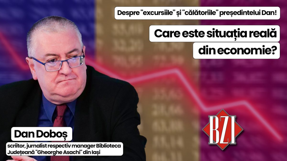 Dezbatere incitantă și originală BZI LIVE alături de Dan Doboș, scriitor, jurnalist respectiv manager al Bibliotecii Județene „Gheorghe Asachi” din Iași! Despre „excursiile” și „călătoriile” președintelui Dan, măsurile de austeritate și negocierile dintre liderii lumii