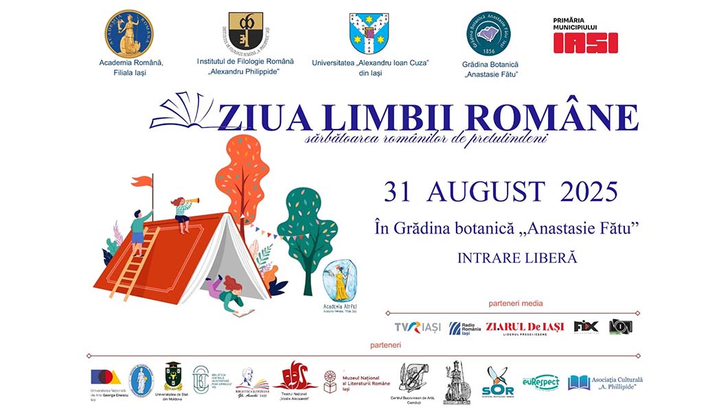 Iașul celebrează Ziua Limbii Române cu spectacole, concerte, ateliere și lansări de carte în Grădina Botanică