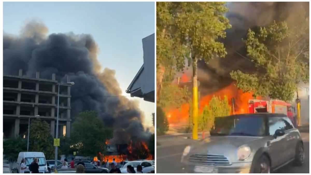 Incendiu puternic la fostul club Bellagio din Mamaia. S-a deschis dosar penal – UPDATE