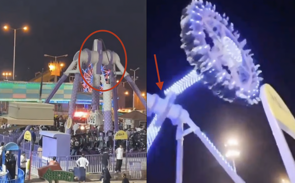 Panică într-un parc de distracții! Atracția 360 s-a rupt în timp ce se învârtea, iar oamenii au fost proiectați cu forță la pământ