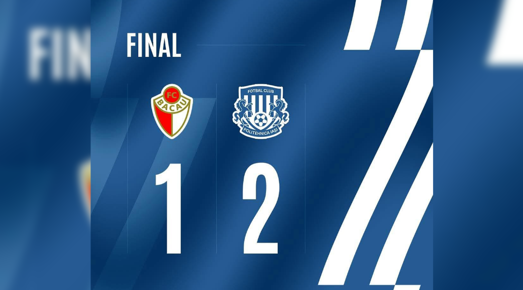 Poli Iași câștigă primul meci din Liga 2! Alb-albaștrii s-au impus la Bacău cu 2-1