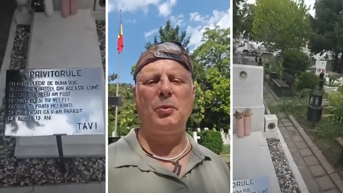 Marian Ceaușescu în lacrimi la mormântul unui copil ucis la revoluție: Să mă iertați că v-am părăsit