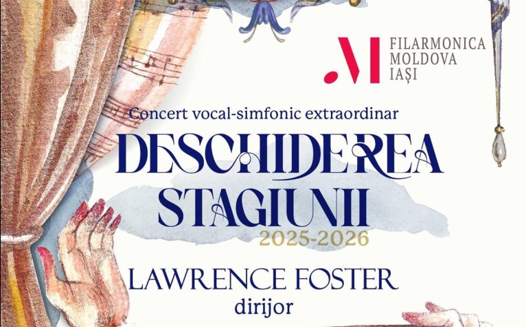 Filarmonica MOLDOVA din Iași vă invită la concertul vocal-simfonic extraordinar de deschidere a Stagiunii 2025-2026