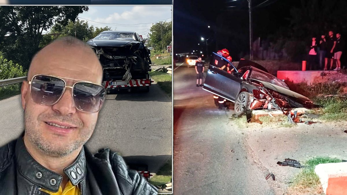 Accident înfiorător lângă Lunca Cetățuii. Un bărbat de 41 de ani a murit după ce s-a izbit cu un Audi A8 în două capete de pod. El este șoferul care a scăpat limuzina de sub control
