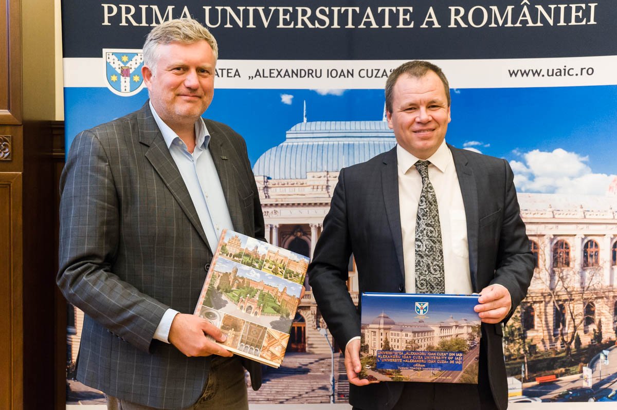 UAIC a primit vizita unei delegații de la Universitatea Națională „Iurii Fedkovici” din Cernăuți