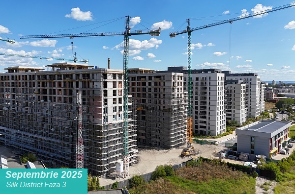 Prime Kapital a finalizat lucrările structurale la Faza 3 Silk District și se apropie de 1.000 de apartamente vândute. Urmează Faza 4: LOOM – Homes Built in Silk
