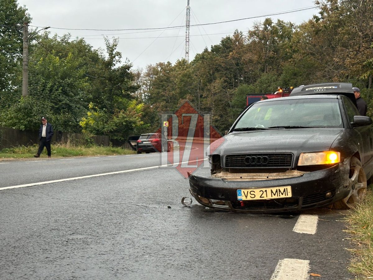 Accident rutier în Bucium! Un șofer a pierdut controlul volanului din cauza vitezei și s-a izbit de un parapet