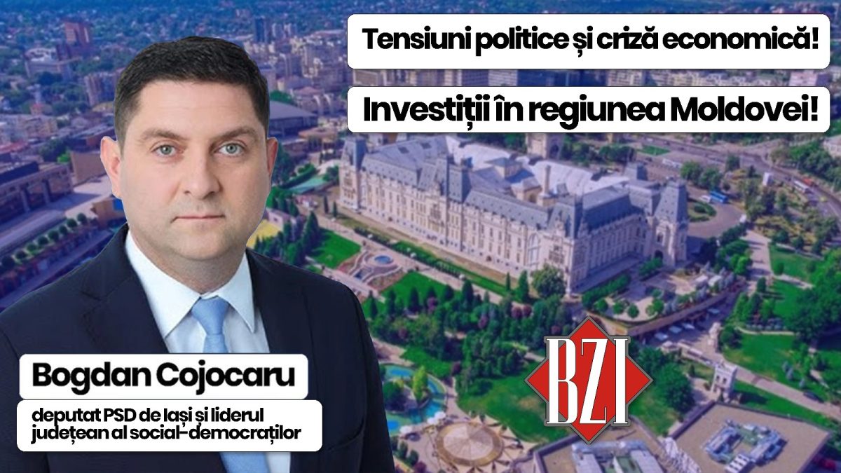 Top-politic BZI LIVE alături de Bogdan Cojocaru, deputat PSD și liderul județului Iași al social-democraților! Analiza situației economice, sociale respectiv investiți și strategii pentru dezvoltarea Moldovei