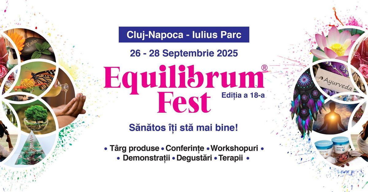 Kids corner, târg cu produse bio, sesiuni de sport și multe surprize la „Equilibrum Fest Cluj” din Iulius Parc