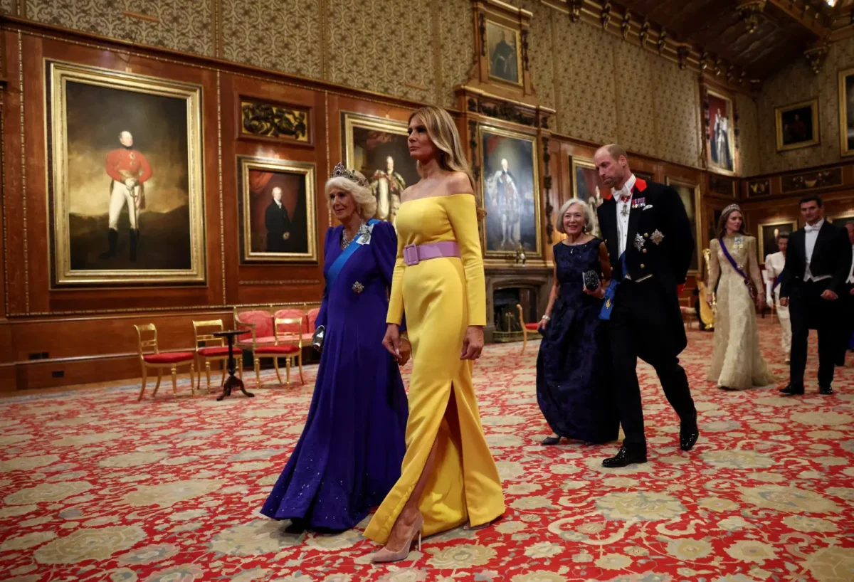 Prima doamnă a Americii strălucește la Palatul Windsor! Melania Trump în ținuta care întoarce toate privirile