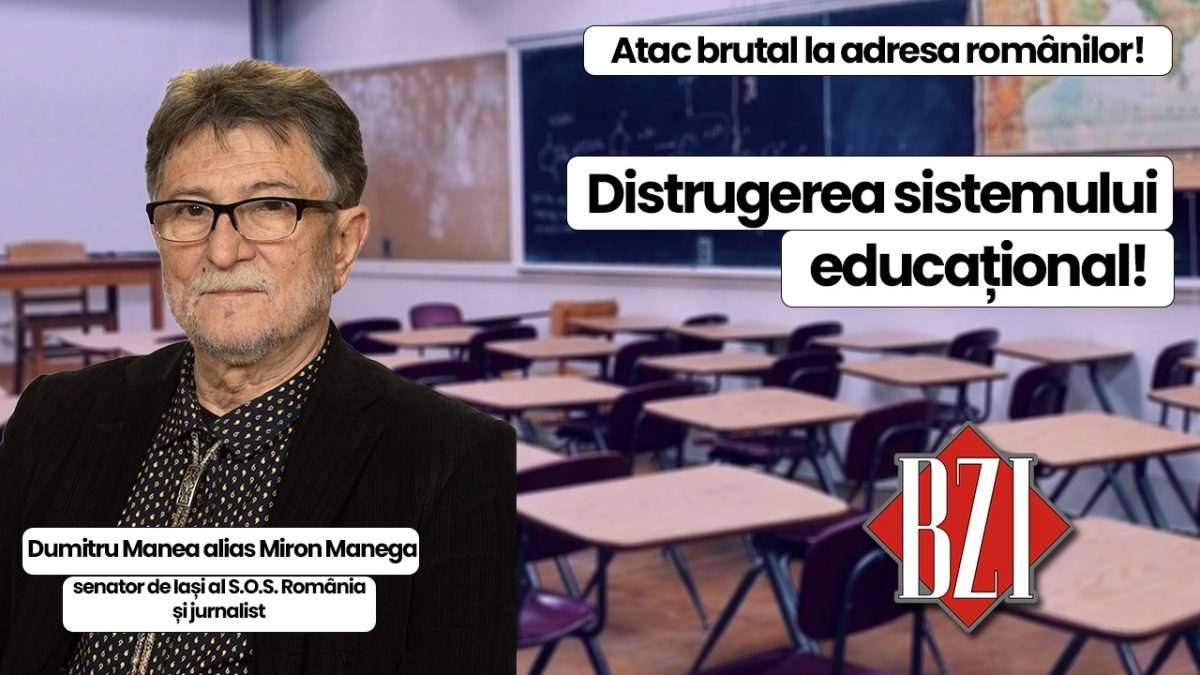 Top politic, economic, social și educațional BZI LIVE alături de cunoscutul jurnalist Dumitru Manea alias Miron Manega, senator de Iași al Partidului S.O.S. România. Război români contra români, măsuri „odioase” marca Ilie Bolojan, încălcarea drepturilor și libertăților