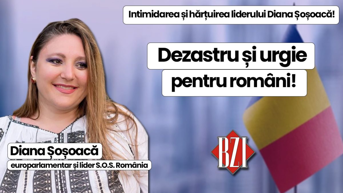 Super talk-show săptămânal special permanent BZI LIVE alături de președintele Diana Șoșoacă, europarlamentar român și liderul S.O.S. România! Despre dezastrul din țară, încălcarea drepturilor și libertăților respectiv eșecul politicii externe naționale