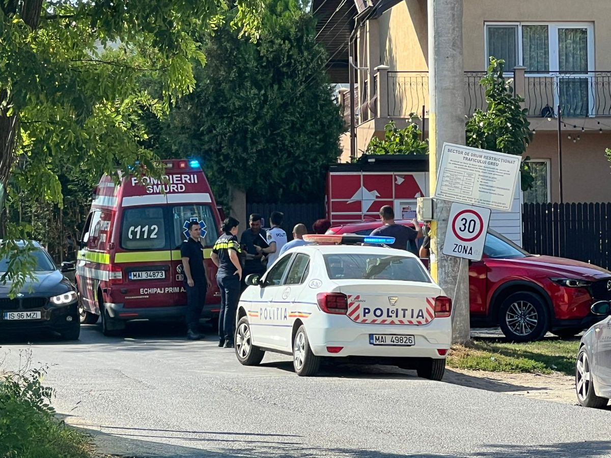 Accident rutier în Lunca Cetățuii. O persoană a refuzat transportul la spital