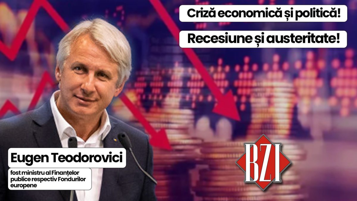 Talk-show BZI LIVE alături de Eugen Teodorovici, fost ministru al Finanțelor publice respectiv Fondurilor europene! Vor fi dezbătute și analizate cele mai calde subiecte ale momentului