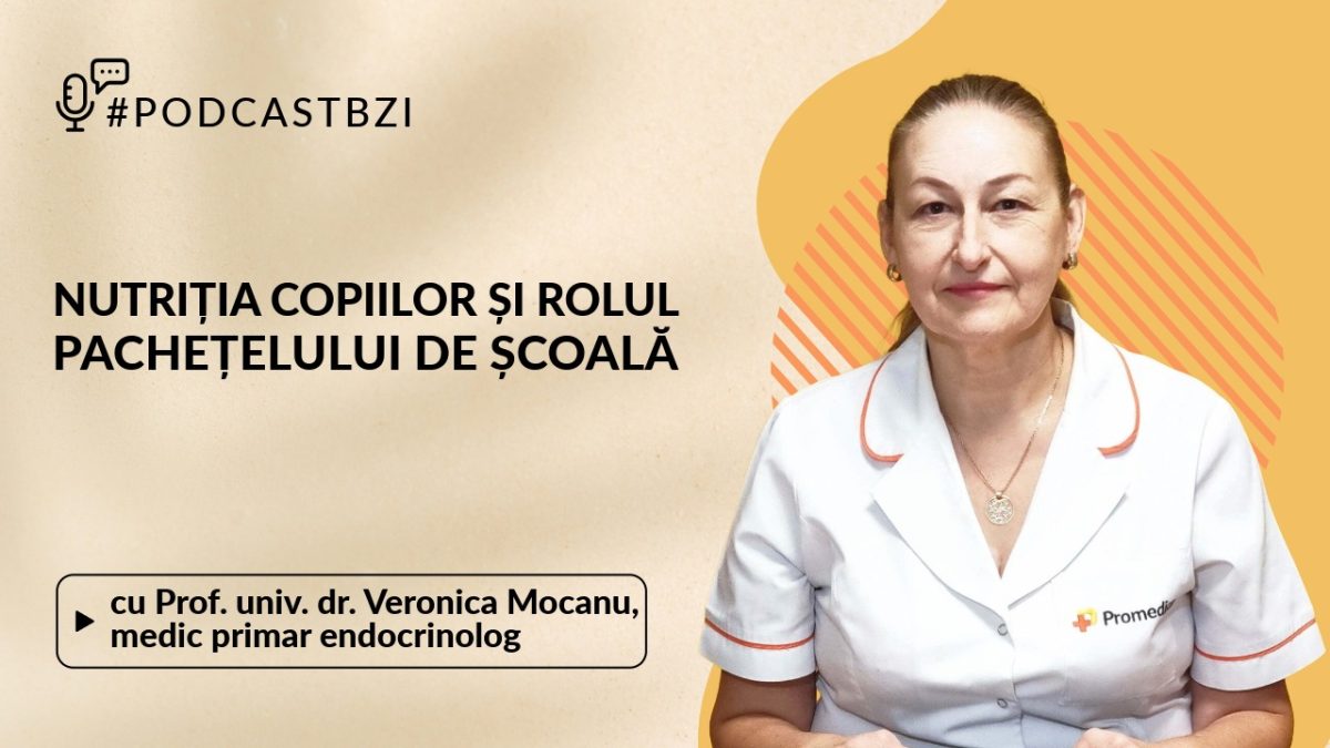 LIVE VIDEO – Prof. univ. dr. Veronica Mocanu, medic primar endocrinolog și fondatoarea proiectului „Traista cu sănătate”, vine la #PodcastBZI
