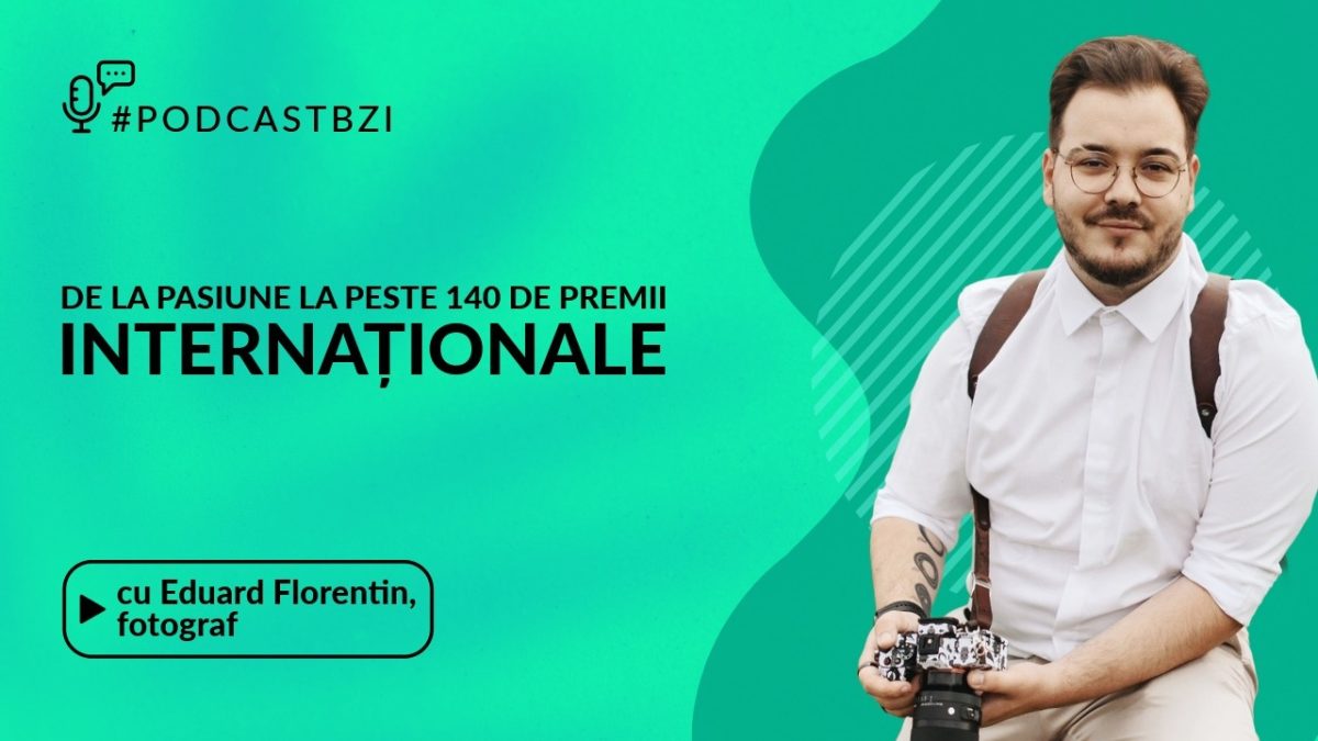 LIVE VIDEO – La microfonul #PodcastBZI, moderat de Irina Zaharia vine Eduard Florentin, fotograf de eveniment din Iași, cu un parcurs impresionant la doar 25 de ani