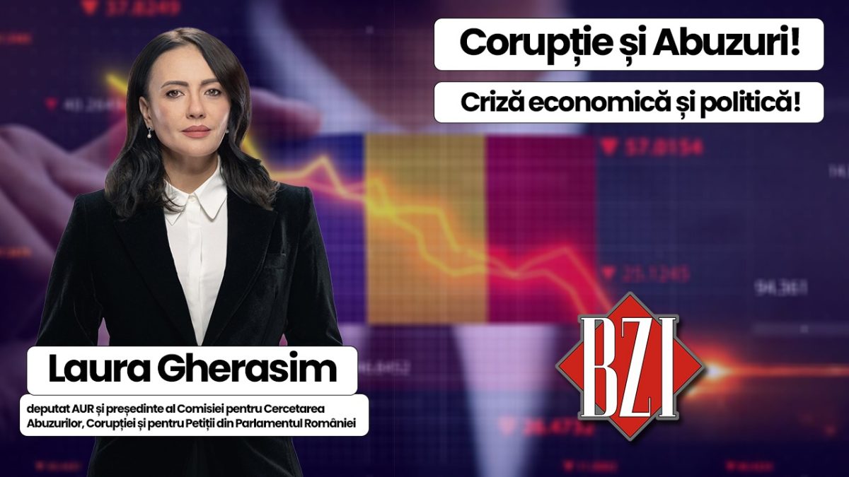 Dialog special în Platoul BZI LIVE alături de parlamentarul AUR Laura Gherasim, președintele Comisiei pentru Cercetarea Abuzurilor, Corupției și pentru Petiții din Parlamentul României