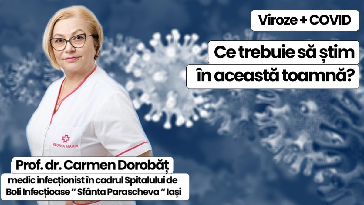 LIVE VIDEO – Prof. dr. Carmen Dorobăț, medic primar infecționist în cadrul Spitalului de Boli Infecțioase „Sfânta Parascheva” Iași, explică situația virozelor și noile cazuri de COVID-19