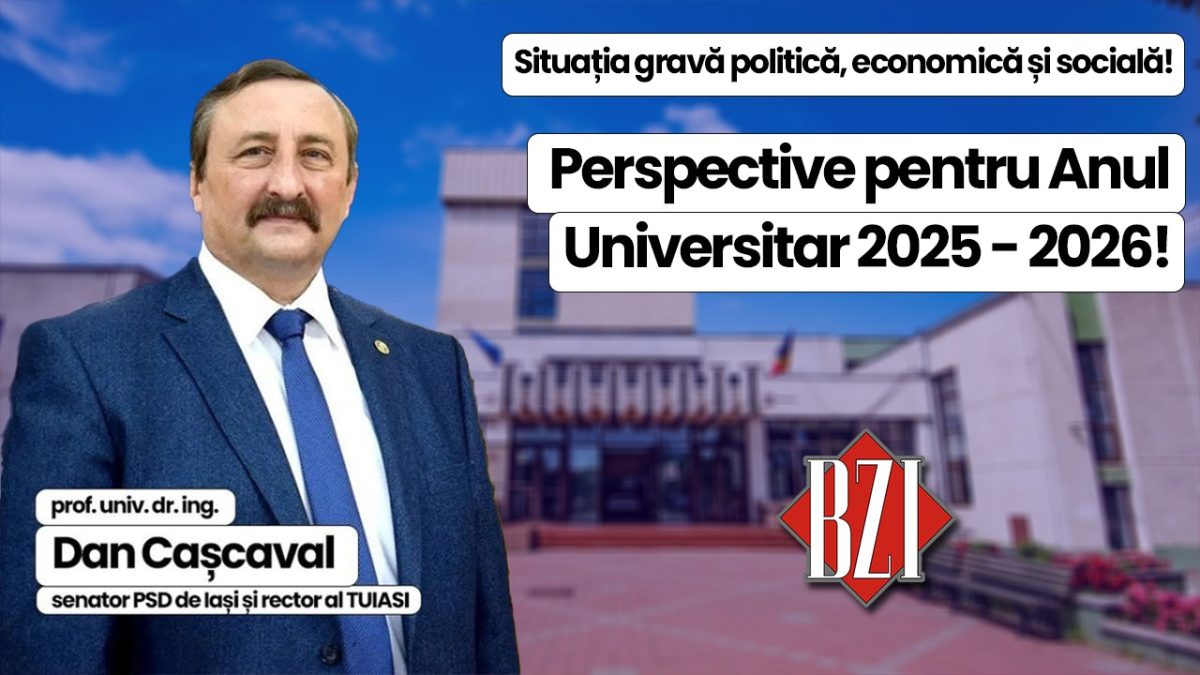 Super-dezbatere și analiză academică, politică, socială respectiv pe realități contemporane BZI LIVE alături de prof. univ. dr. ing. Dan Cașcaval, senator PSD și rector al Universității Tehnice „Gheorghe Asachi” din Iași