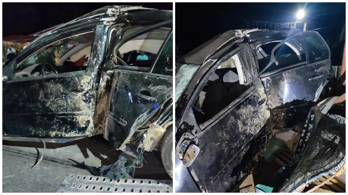 Accident grav în Olt! Nouă persoane rănite după ce un tânăr de 19 ani a intrat cu mașina pe terasa unui local