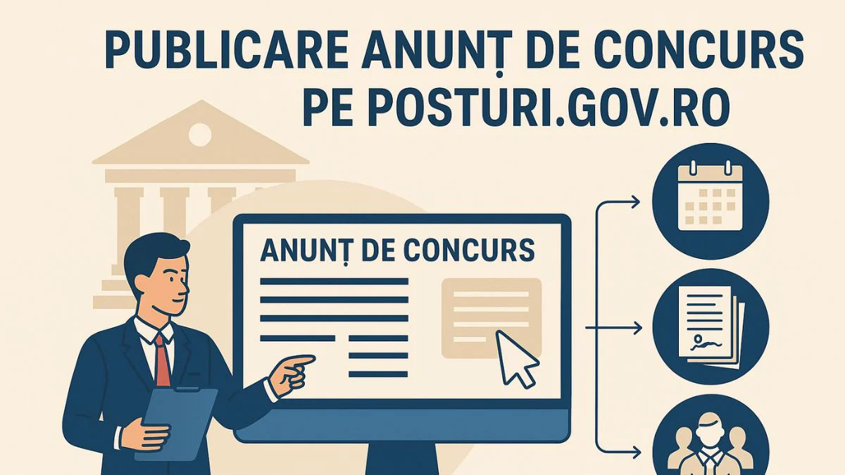 Ghid complet pentru instituțiile publice! Cum publici corect un anunț de concurs pe posturi.gov.ro
