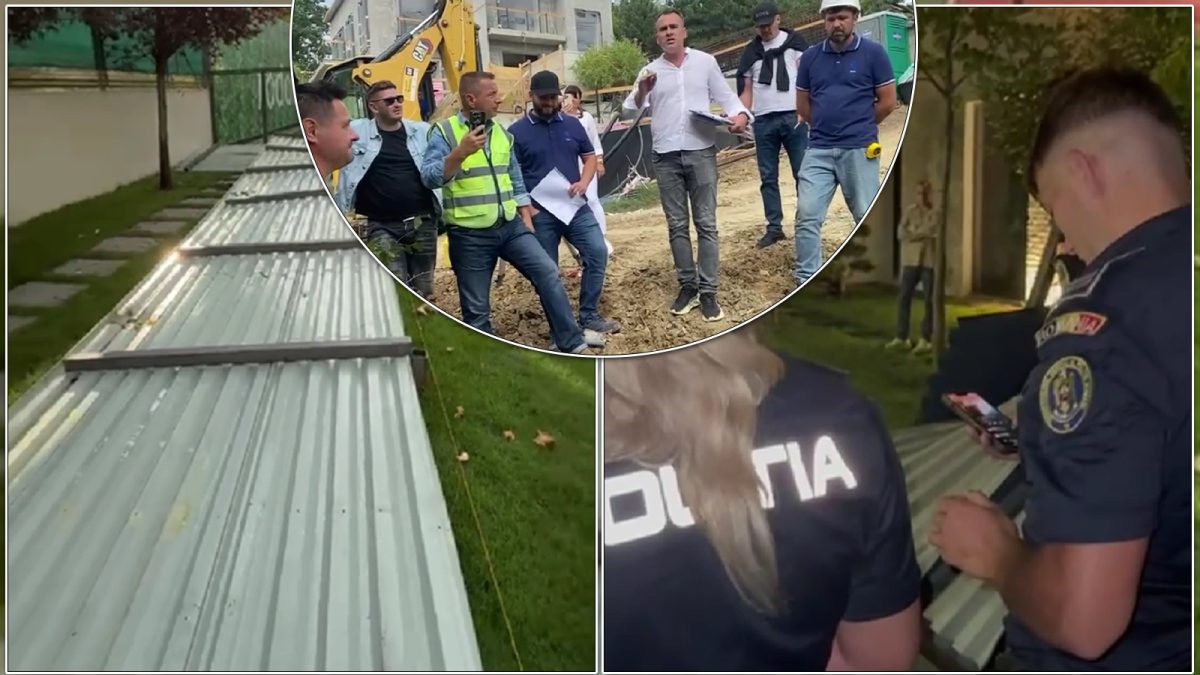 Imagini spectaculoase după o noapte fierbinte în Copou! În urma unei petreceri pe cinste, gardul dintre doi oameni de afaceri a fost tăiat cu faiul