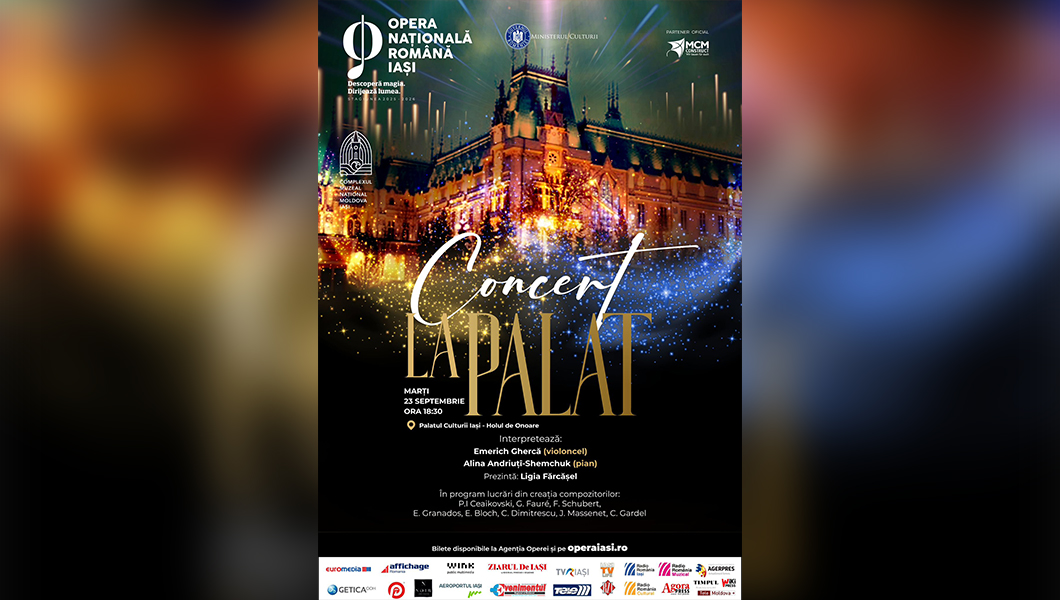 Concert la Palatul Culturii oferit de Opera Iași