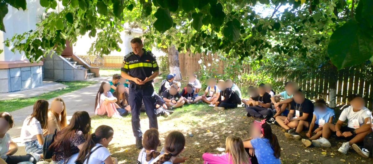 Poliția Iași derulează activități preventive pentru siguranța minorilor la Tabăra „Nașterea Domnului”