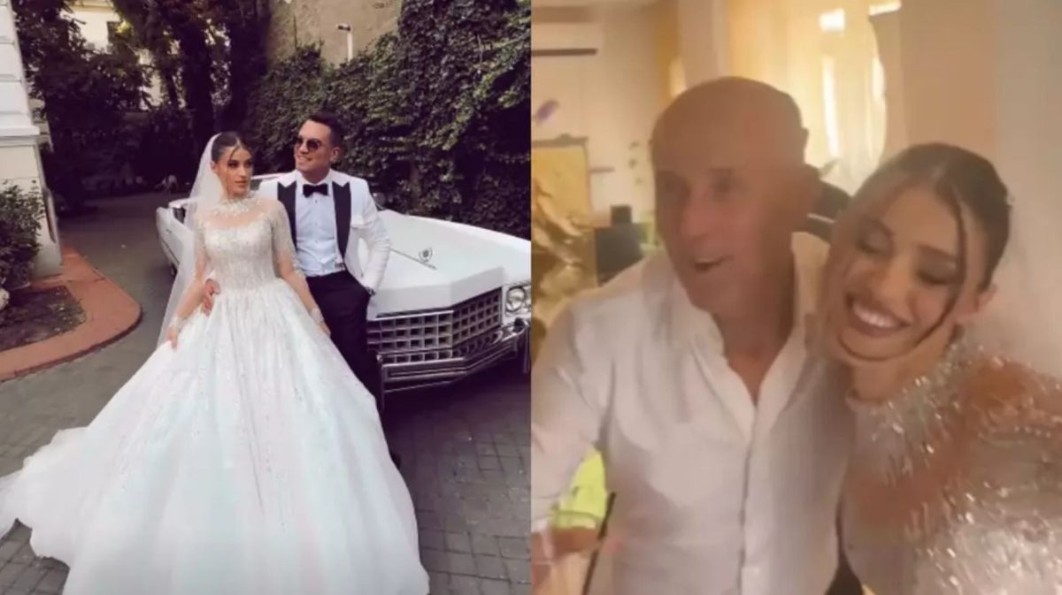 Ivona, fiica lui Mugur Mihăescu, a avut nunta. Soacra mică a atras toate privirile cu rochia ei