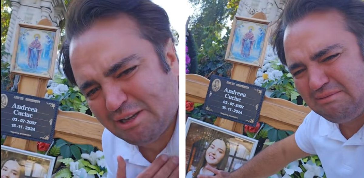 Igor Cuciuc, copleșit de durere la mormântul fiicei sale! Lucrul cel mai teribil pentru un părinte este să-și piardă copilul