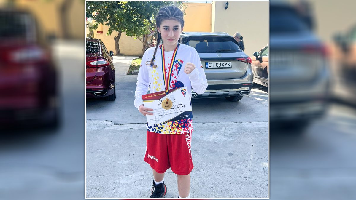 La doar 13 ani, Eva Donosă a devenit campioană națională la box! Adolescenta din Iași va lupta la Campionatul European din Muntenegru
