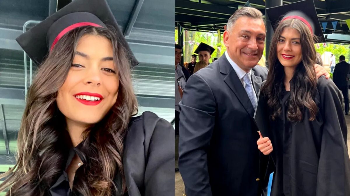 Mayra, fiica lui Ilie Dumitrescu, șefă de promoție la SNSPA. Tânăra nu mai pare interesată de actorie