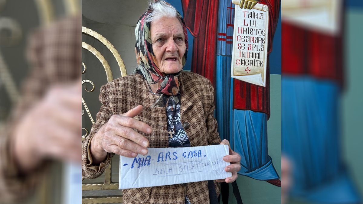 O fostă asistentă medicală de la Spitalul „Sf. Spiridon” Iași a ajuns să ceară ajutor la poarta Mănăstirii Hadâmbu, după ce locuința i-a fost mistuită de un incendiu: „Am 3 luni de când dorm cu capul pe prag”