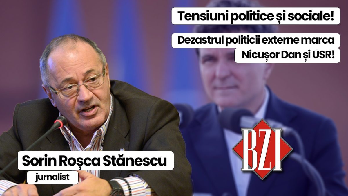 Super talk-show BZI LIVE special alături de invitatul permanent, nașul presei din România și senior-jurnalistul Sorin Roșca Stănescu! De la morțile teribile din spitalele românești la colapsul politic, economic și social