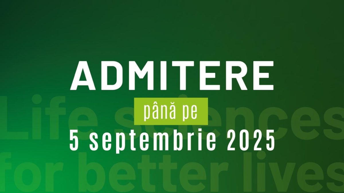 Ultima șansă pentru admiterea de toamnă la Universitatea de Științele Vieții „Ion Ionescu de la Brad” Iași! Înscrierile se încheie pe 5 septembrie