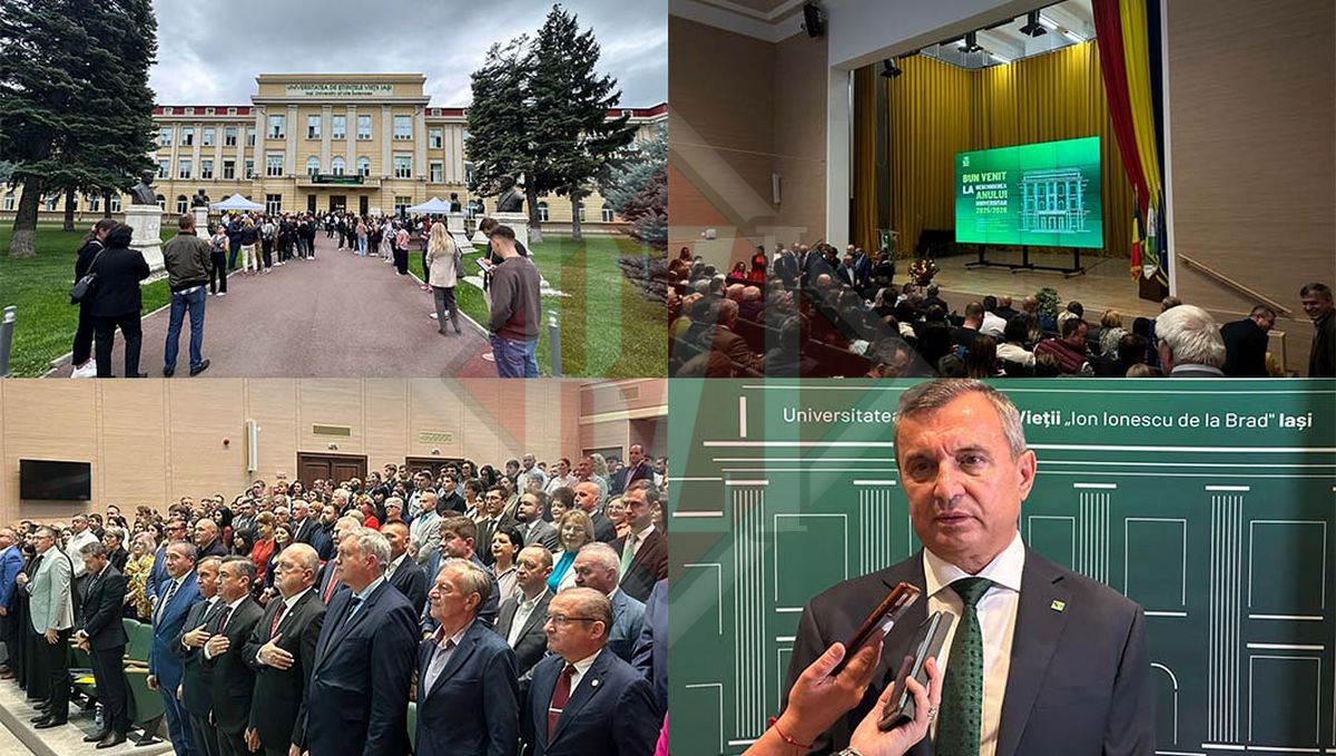 USV Iași dă startul noului an universitar 2025-2026. A început ceremonia festivă