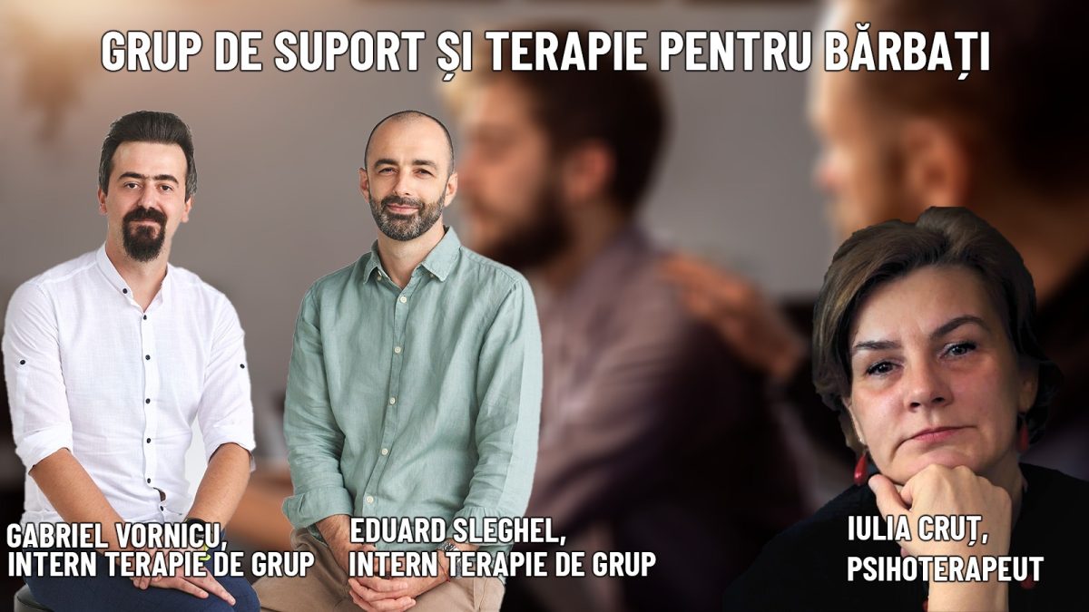 Grup de suport și terapie pentru bărbați! Despre puterea de a cere ajutor cu psihoterapeutul Iulia Cruț, Gabriel Vornicu și Eduard Sleghel, la BZI LIVE