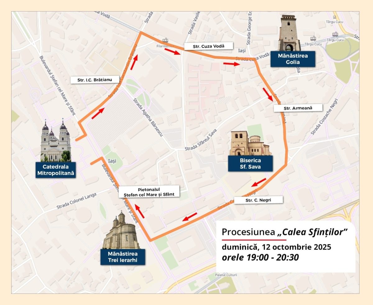A XXXIV-a ediție a Sărbătorilor Iașului impune o serie de modificări şi restricţii ale traficului auto. Iată care sunt acestea