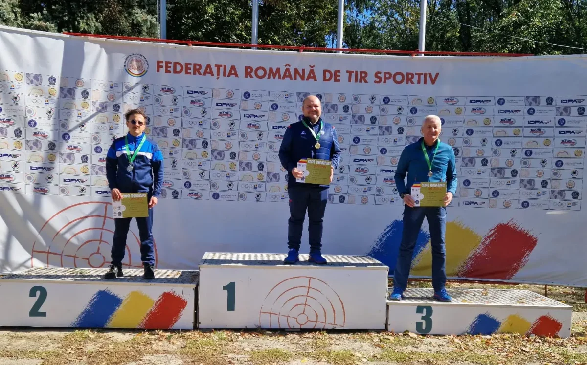 Cinci medalii de aur și locul al doilea ocupat de CS Politehnica Iași la Cupa României la tir sportiv glonț pentru seniori