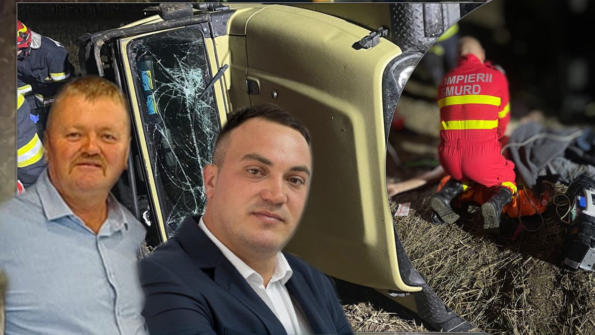 Un consilier local PSD s-a urcat beat la volan și s-a răsturnat cu Jeep-ul pe câmp, lângă Strunga, în timpul unei plimbări nocturne. Pasagerul din dreapta a murit pe loc. Căutau vânat?