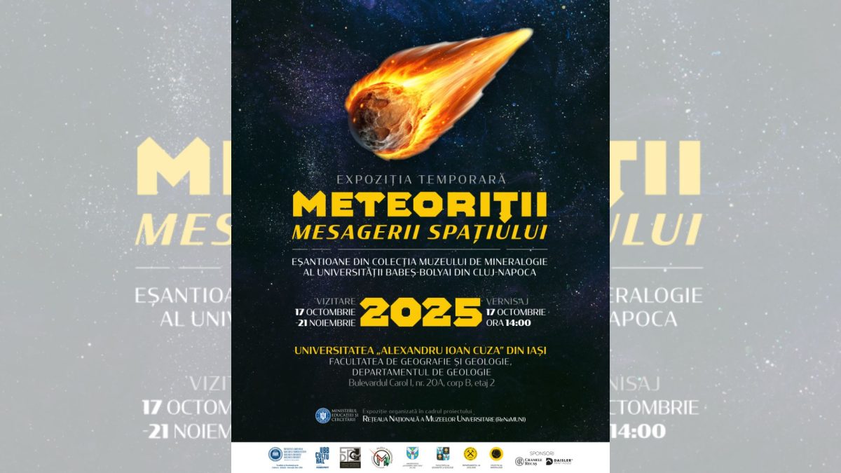 Expoziția „Meteoriții – mesagerii spațiului” la UAIC