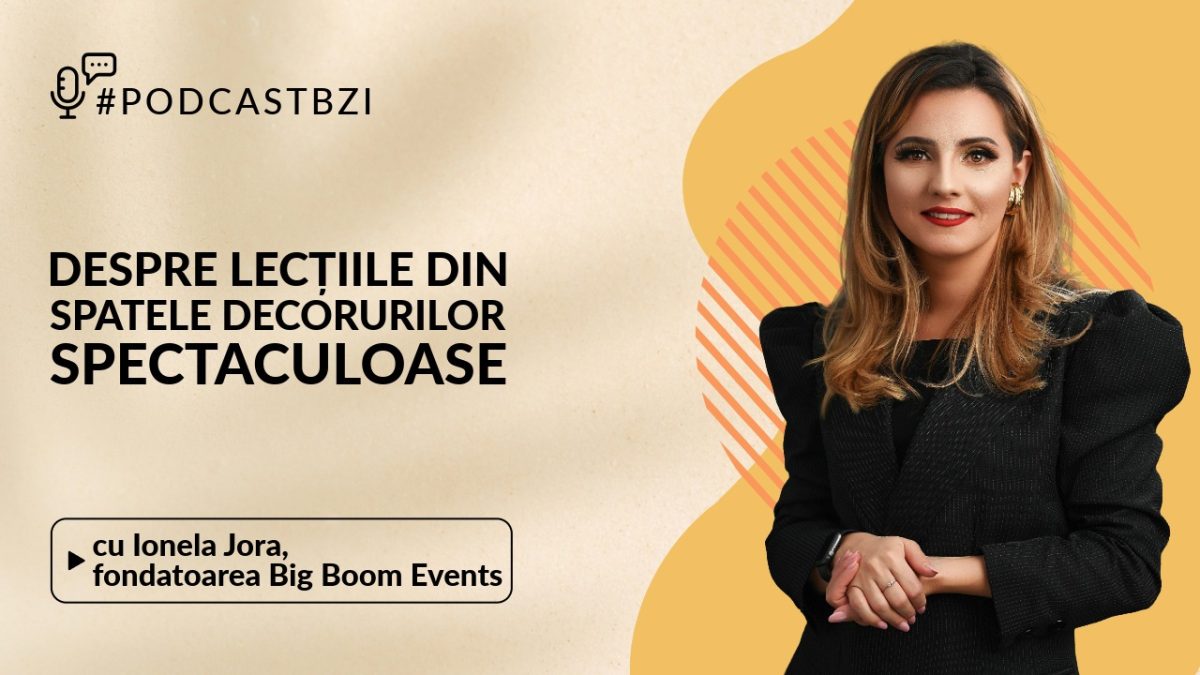 LIVE VIDEO – Ionela Jora, antreprenoare, fondatoarea Big Boom Events, despre lecțiile din spatele decorurilor spectaculoase
